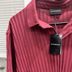 Maroon Emporia Armani shirt